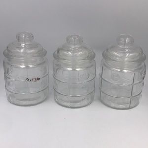 3 piece Canister Set with tops New in box